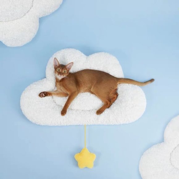 🎄Christmas gift for your cat - Warm Cloud and Star Cat Bed - Picture 2 of 4
